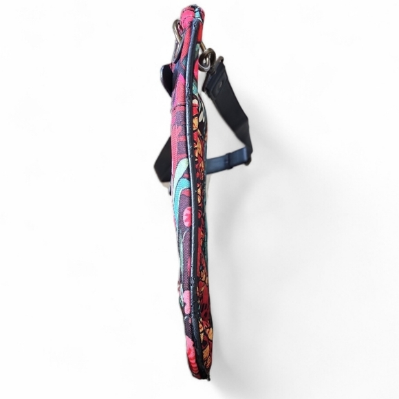 Desigual Floral Vibrant Patchwork Crossbody Bag Multicolor Boho Statement Purse - Picture 8 of 16